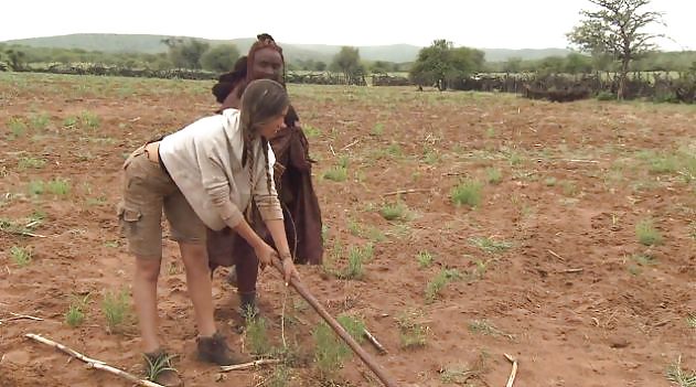 White women vacation in polygamous African tribes #16970229