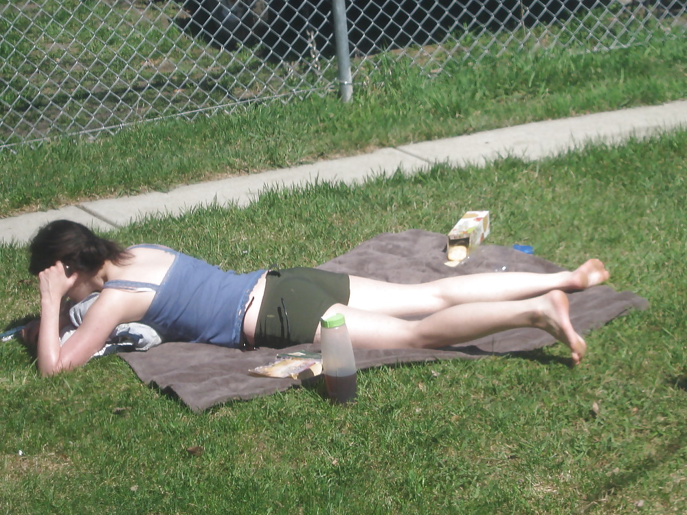 My nextdoor neibor sun tanning #3759224