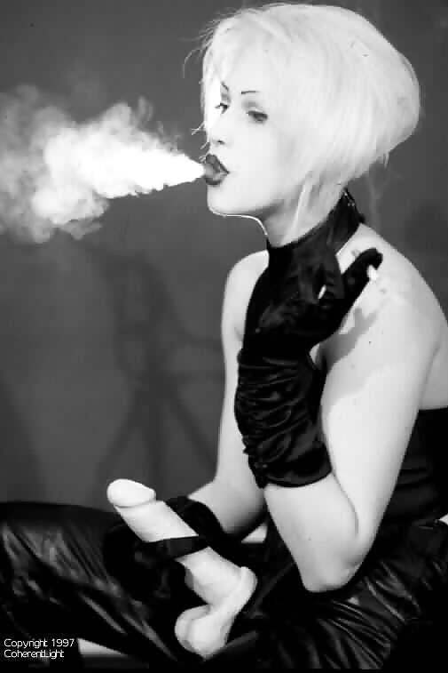 Beautiful Women Smoking B&W 002 #4551820