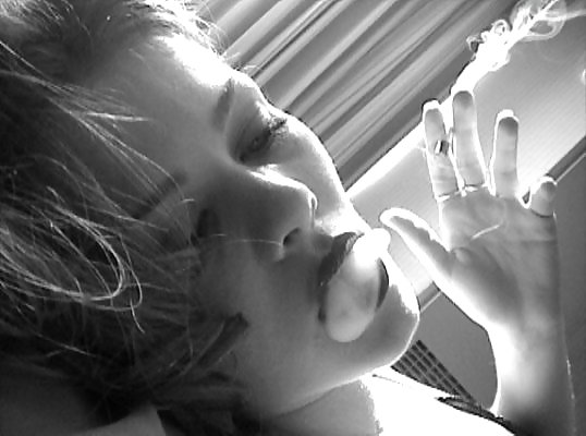 Beautiful Women Smoking B&W 002 #4551920