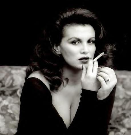 Beautiful Women Smoking B&W 002 #4551963