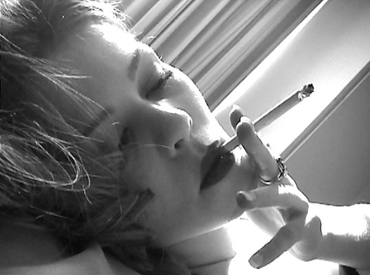 Beautiful Women Smoking B&W 002 #4552019