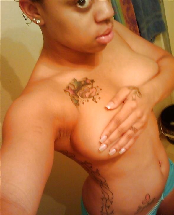 Lightskin Ebony Tatted Chick #7326868