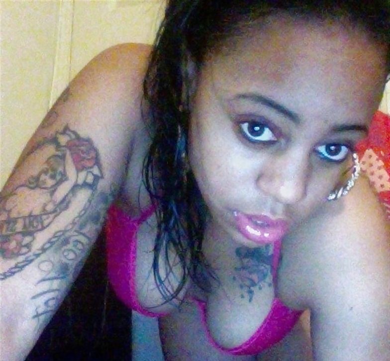 Lightskin Ebony Tatted Chick #7326901