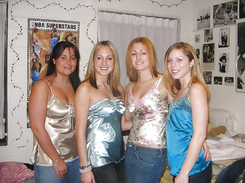 2 or more girls in various Satin clothing #17179111