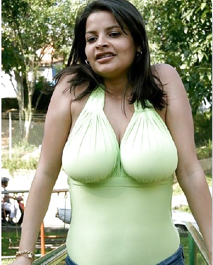 Indian with gargantuan boobs