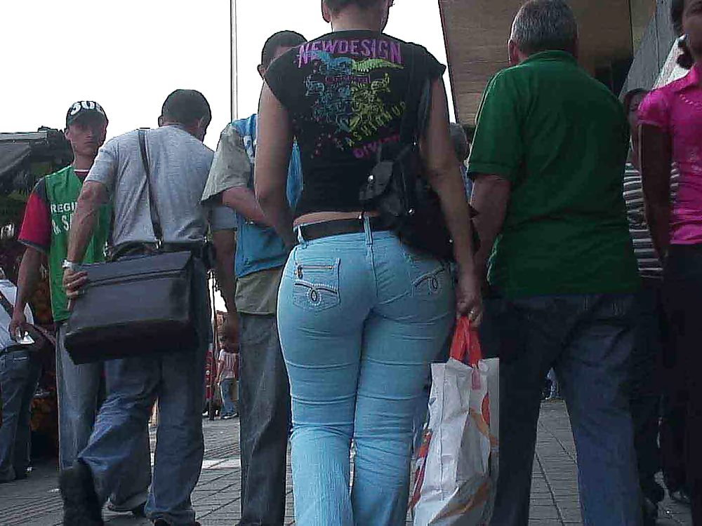 Cándido, spandex, jeans tihgt, culos de los pantalones
 #3214925