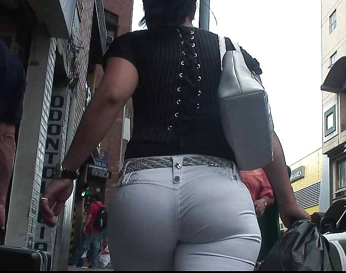 Candid, spandex, tihgt jeans, trouser asses #3215220