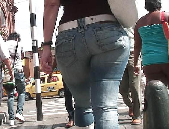 Cándido, spandex, jeans tihgt, culos de los pantalones
 #3216739