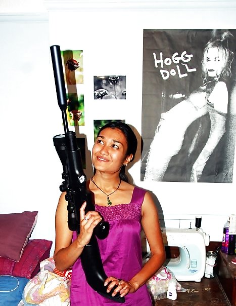 Don't mess with the girl with the gun!!!