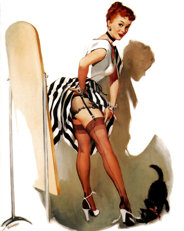 Vintage pin-up drawings 2 (non-nude) #7440202