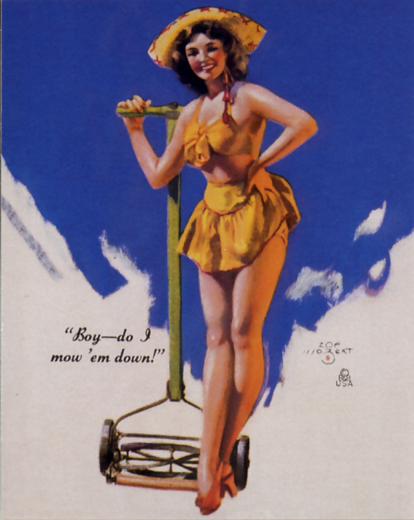 Vintage pin-up drawings 2 (non-nude) #7440252