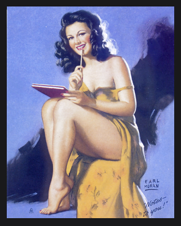 Vintage pin-up drawings 2 (non-nude) #7440280