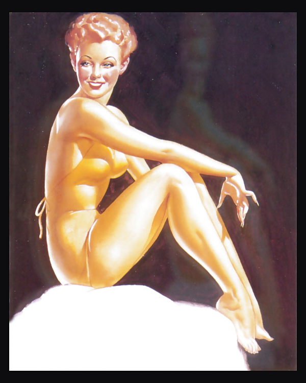 Vintage pin-up drawings 2 (non-nude) #7440352