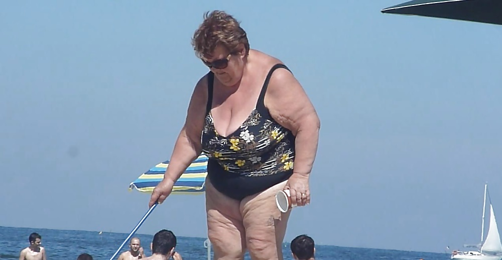 Beach BBW Granny Tits #20052858