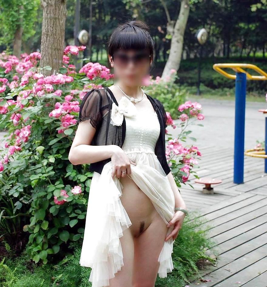 Chinese hot wife outdoor #4100346