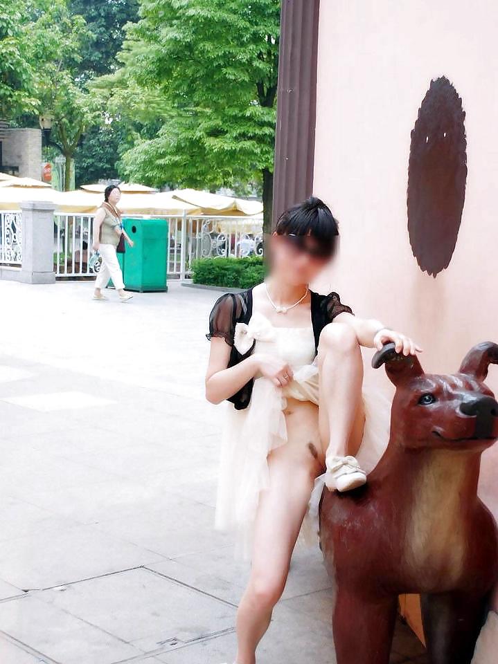 Chinese hot wife outdoor #4100369
