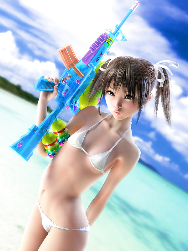 Hot Anime Mädchen Mit Gewehren #5478485