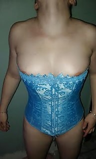 MILF  tits in a corset. #4584702