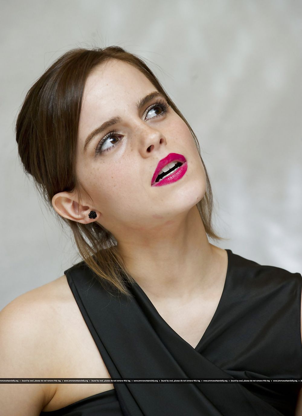 Emma Watson Schweren Roten Lippenstift #11378820