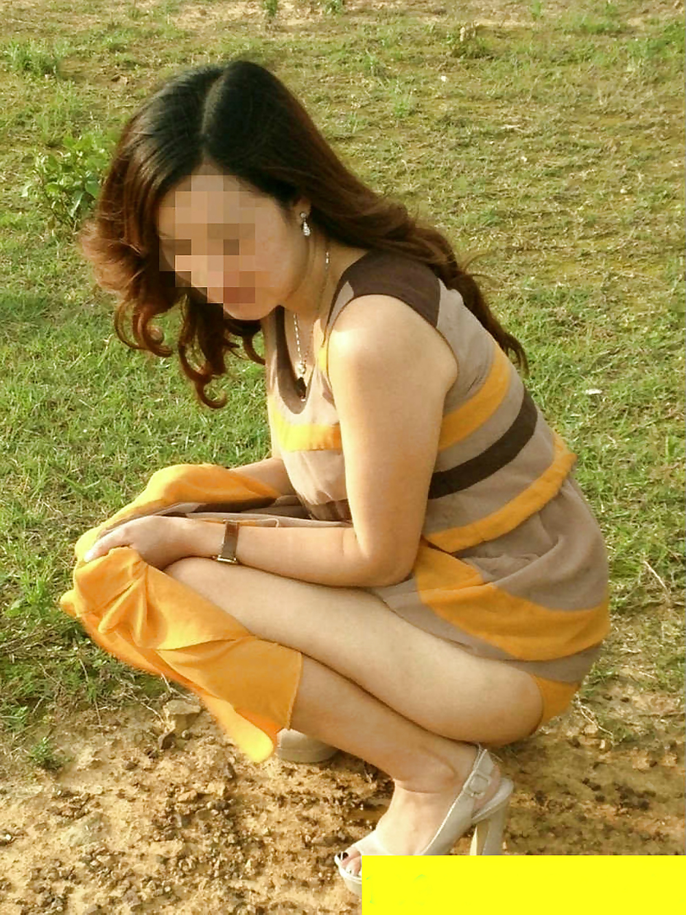 Friend's chinese wife flashing in public #14820529
