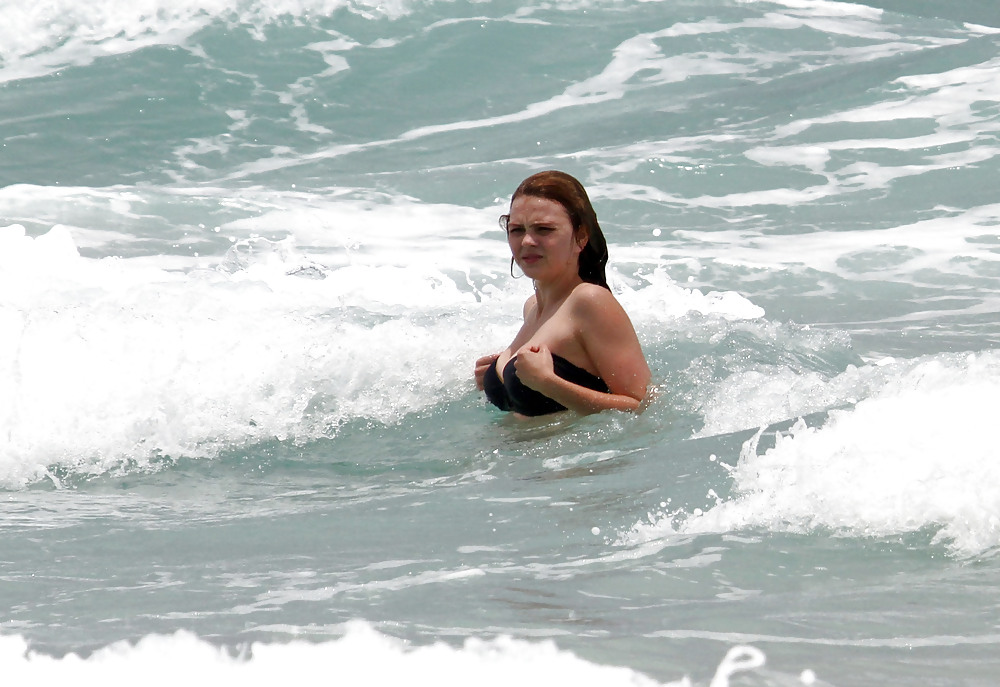 Aimee Teegarden bikini at a Miami beach #4220637
