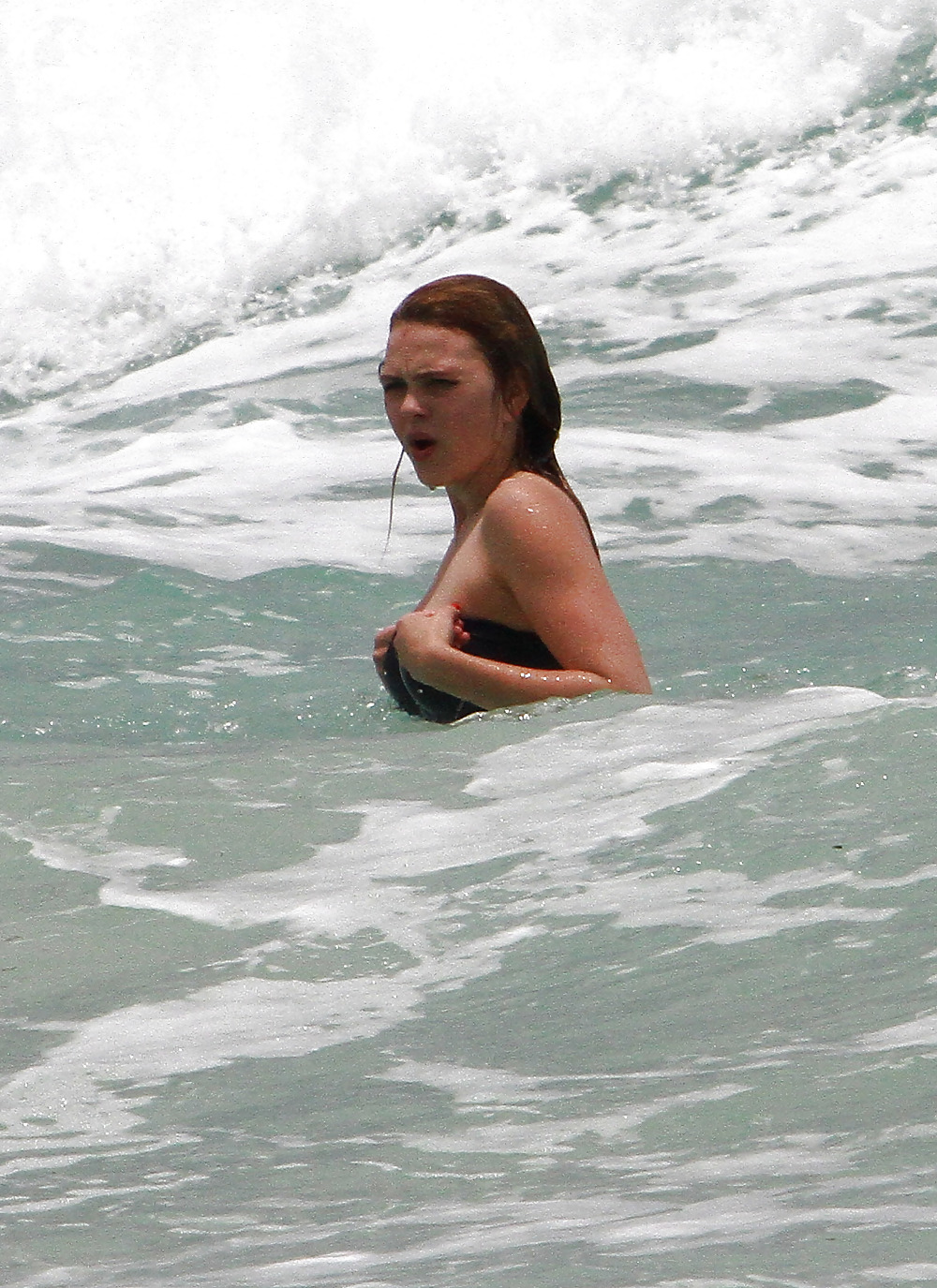 Aimee Teegarden bikini at a Miami beach #4220746