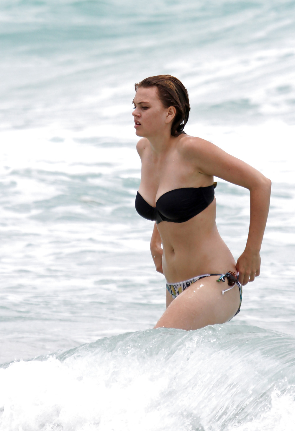 Aimee Teegarden bikini at a Miami beach #4220781