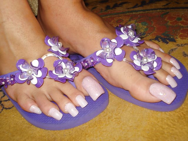 Latina and Brazilian with long nails and long toenails #16389683