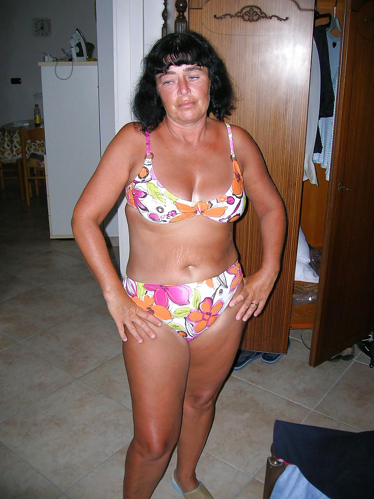 Older women in bikini. #4343889