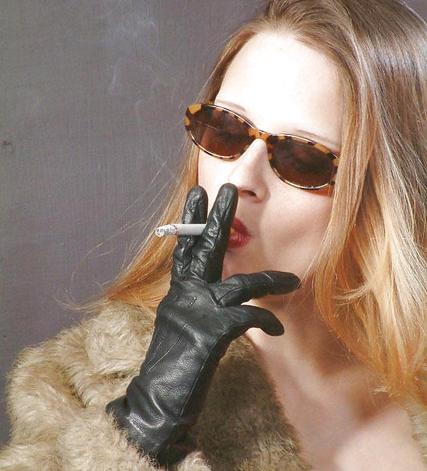 Leather Gloved Smoking #18444035