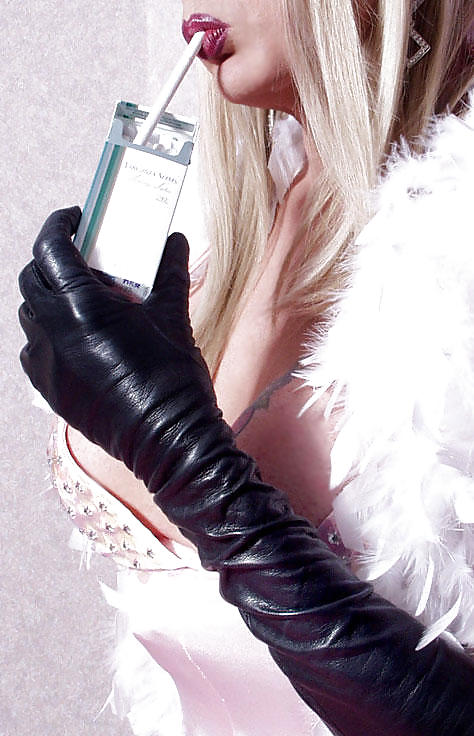 Leather Gloved Smoking #18444121