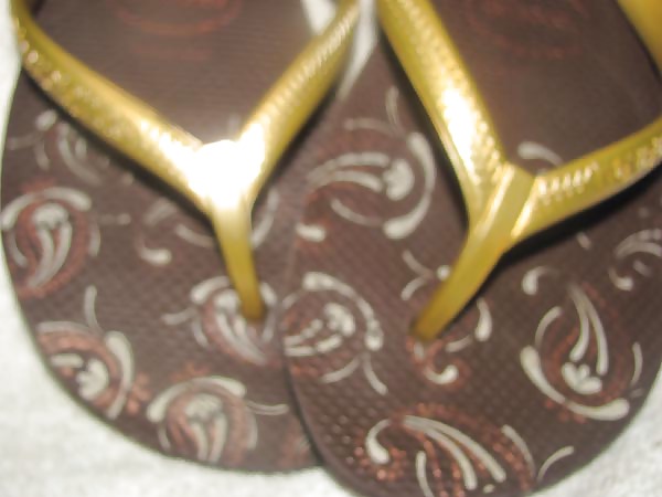 Havaianas High Light II - marrom com tiras douradas #21557353