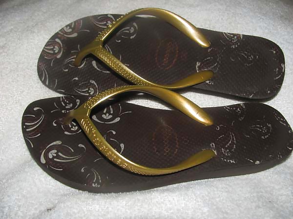 Havaianas High Light II - marrom com tiras douradas #21557413