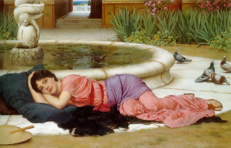 描かれたエロとポルノアート 19 - john-william godward
 #7322790