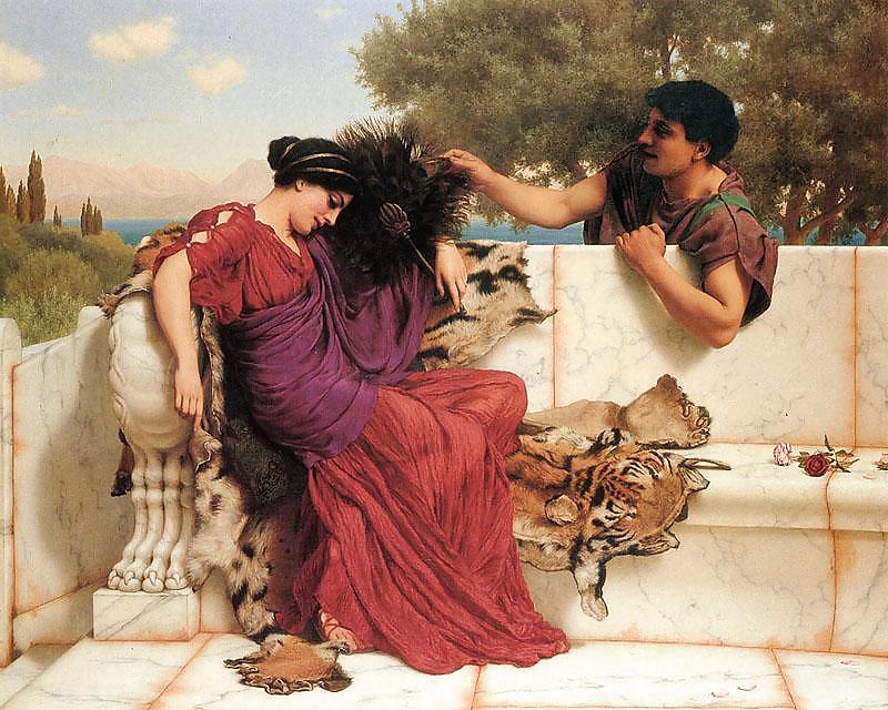 Painted Ero and Porn Art 19 - John-William Godward #7322904