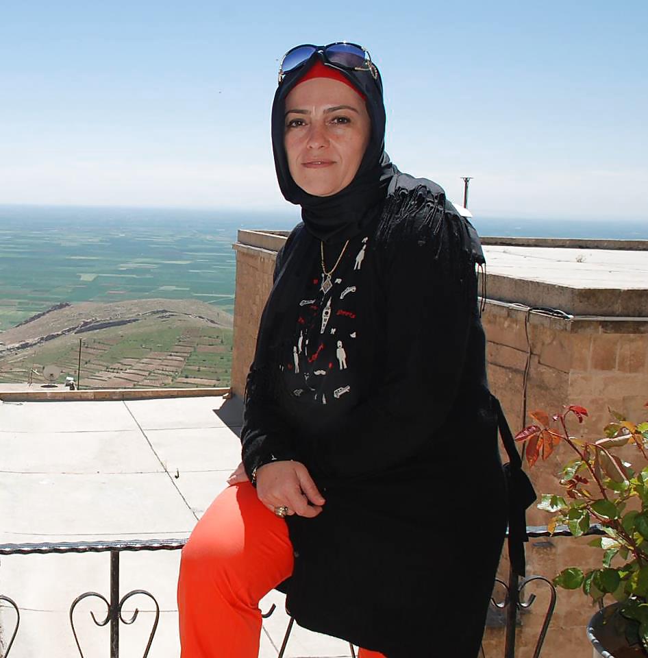Turkish arab hijab turbanli asian kapali #18507341