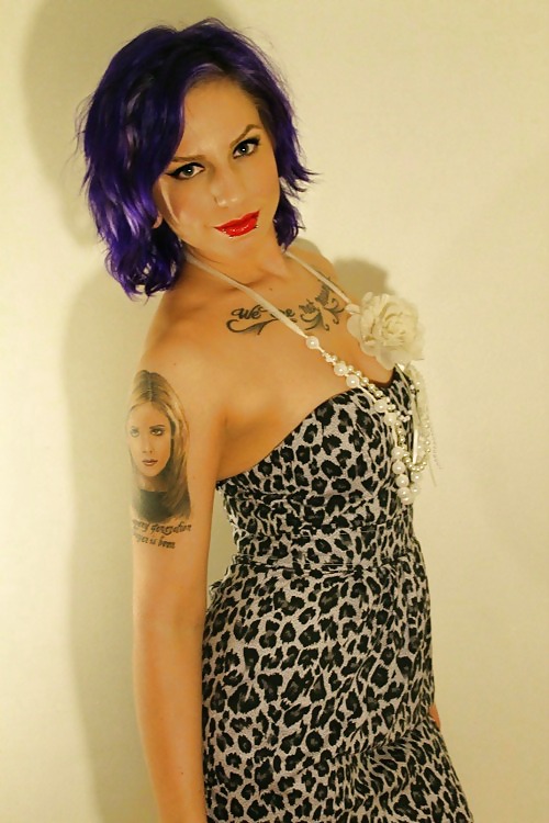 Hiding tiring her tattoos #9413956