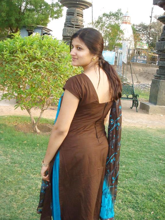 Indian in saree showing back #12779829