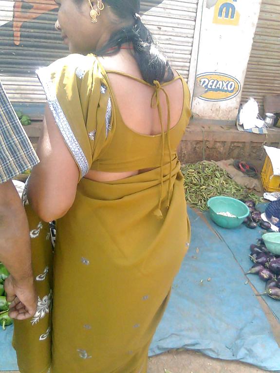 Indian in saree showing back #12779833