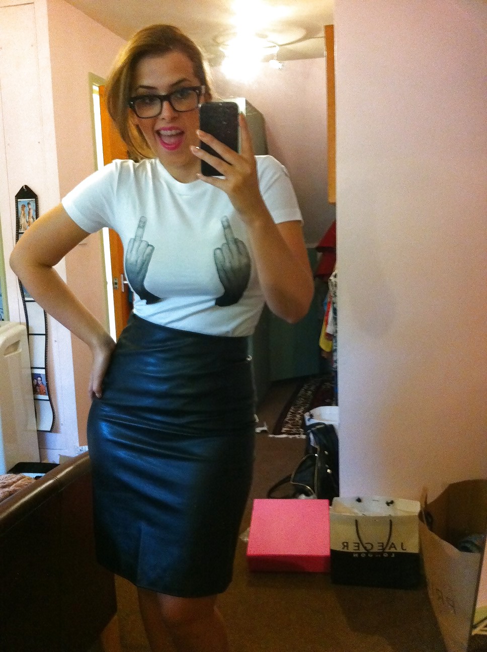 Falda de cuero mania 2 #9355236