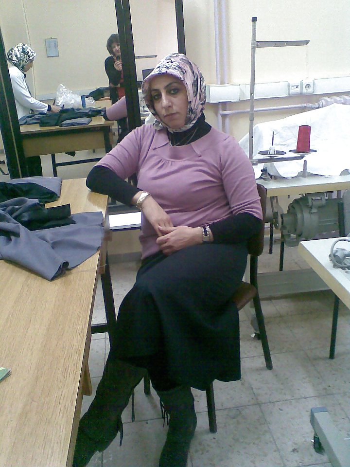 Turkish arab hijab turbanli asian kapali #18161254