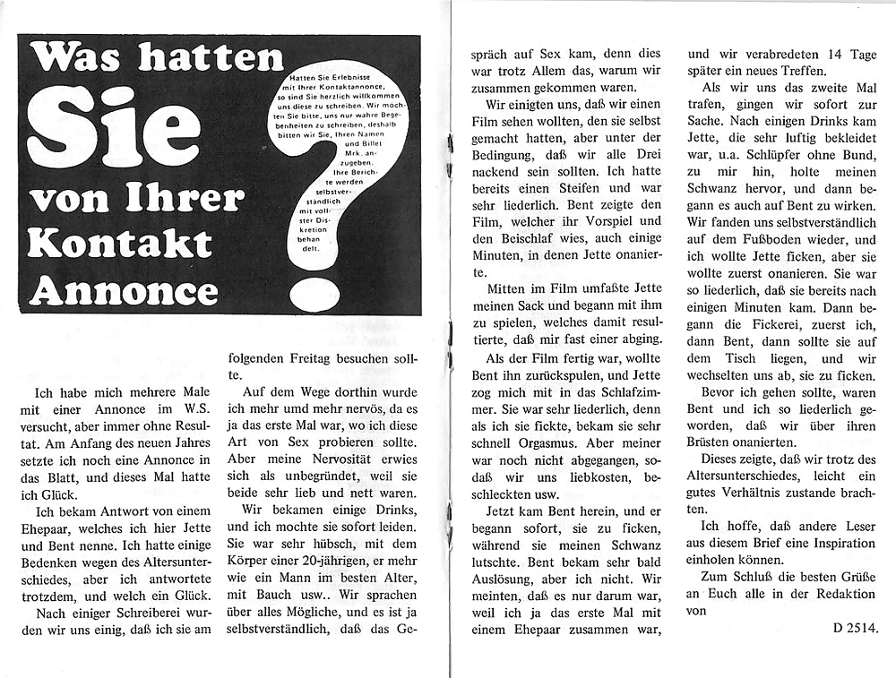 Vintage revistas samlet fin de semana el sexo 26 - 1971 alemán
 #1733967