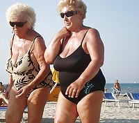 Grannies on beach 2 #11177266