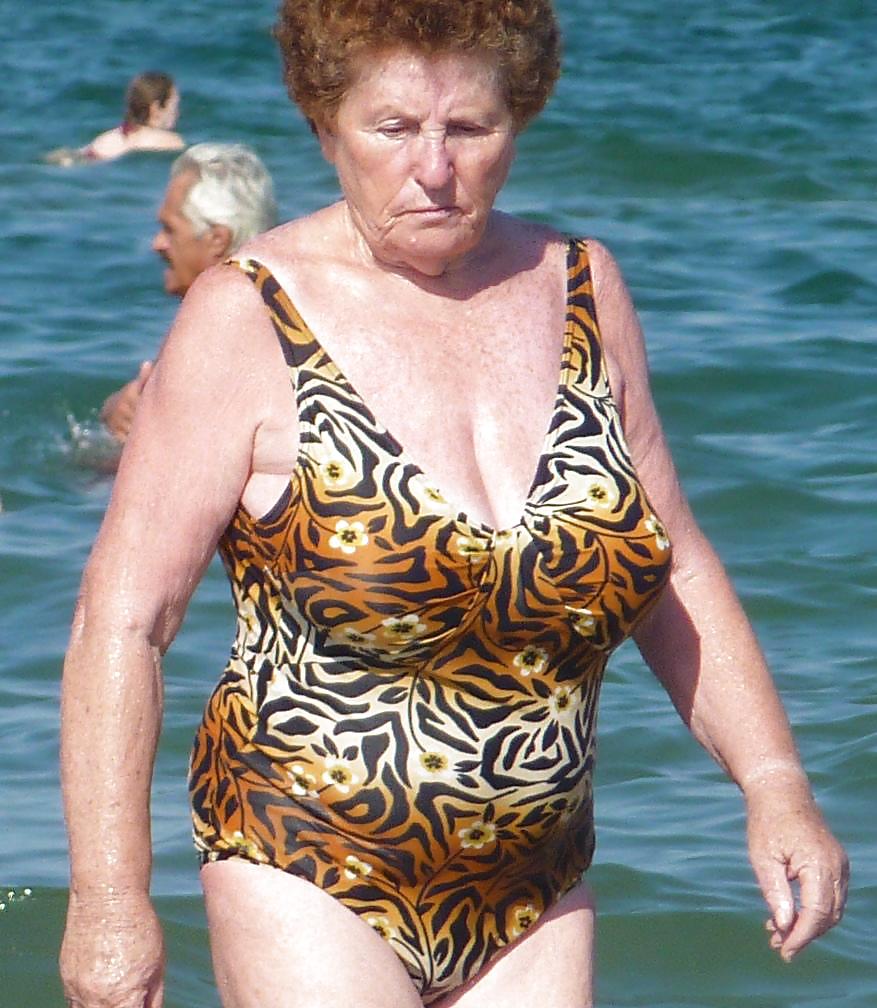 Grannies on beach 2 #11177300