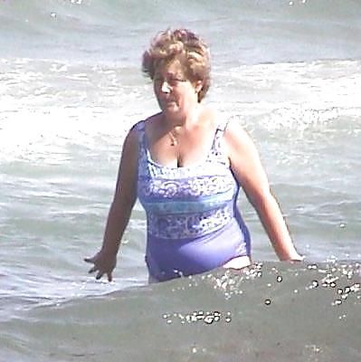 Grannies on beach 2 #11177308