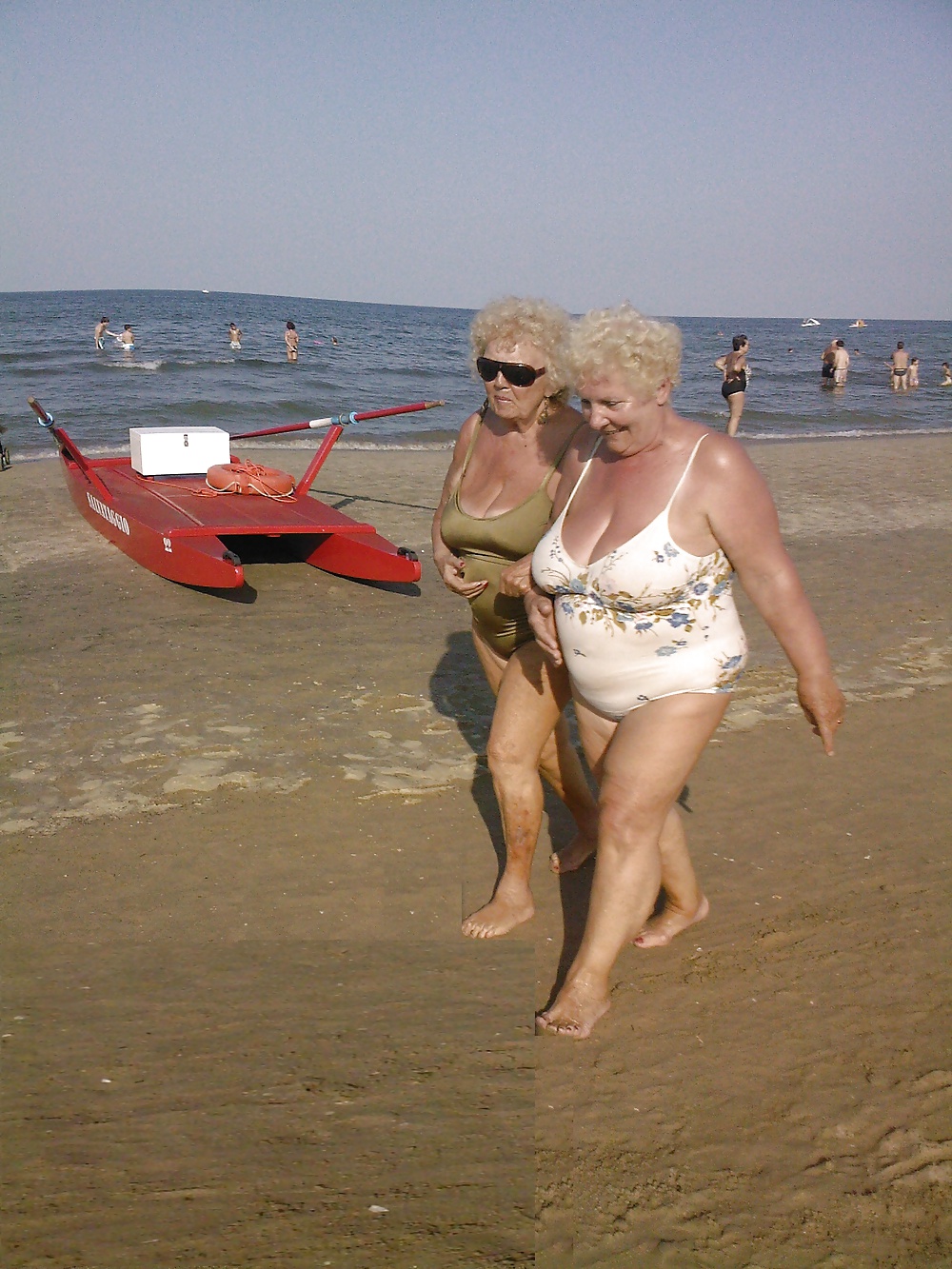 Grannies on beach 2 #11177339