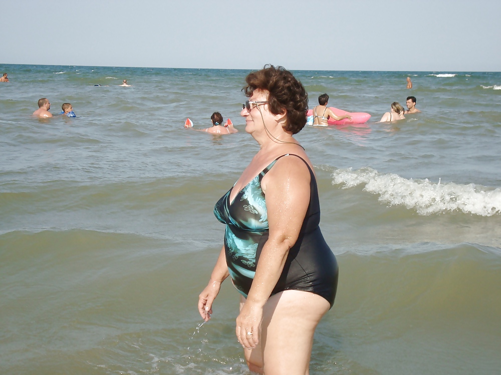 Grannies on beach 2 #11177348