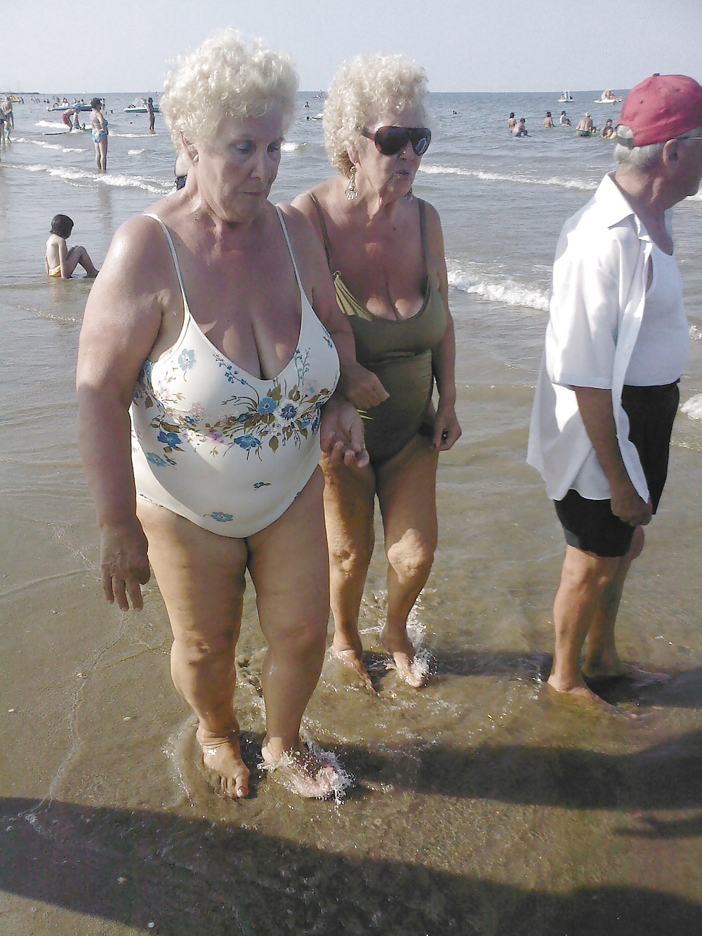 Grannies on beach 2 #11177365