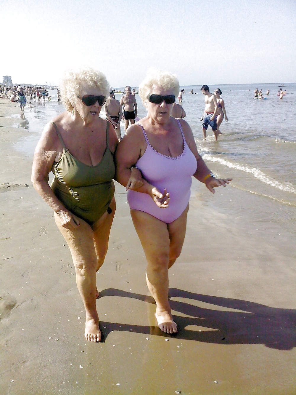 Grannies on beach 2 #11177416